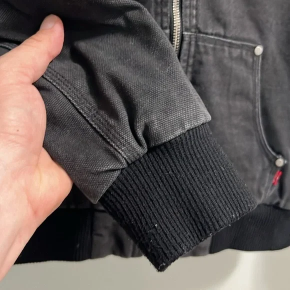 Kids Levi’s Hooded Canvas lined jacket Carhartt look alike size medium. - Picture 4 of 10